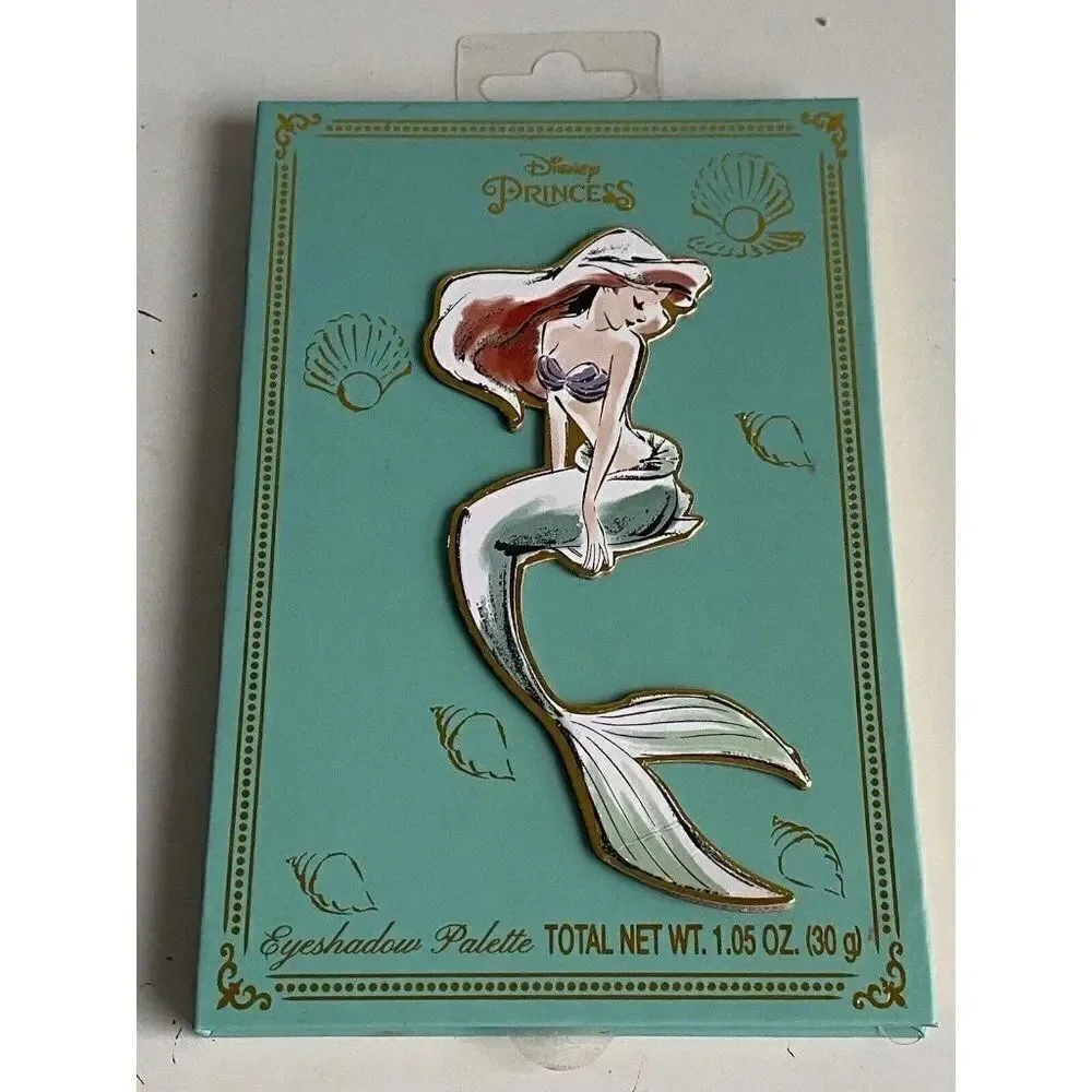 Disney Princess Ariel The Little Mermaid Eyeshadow Palette 12 Shades With Mirror